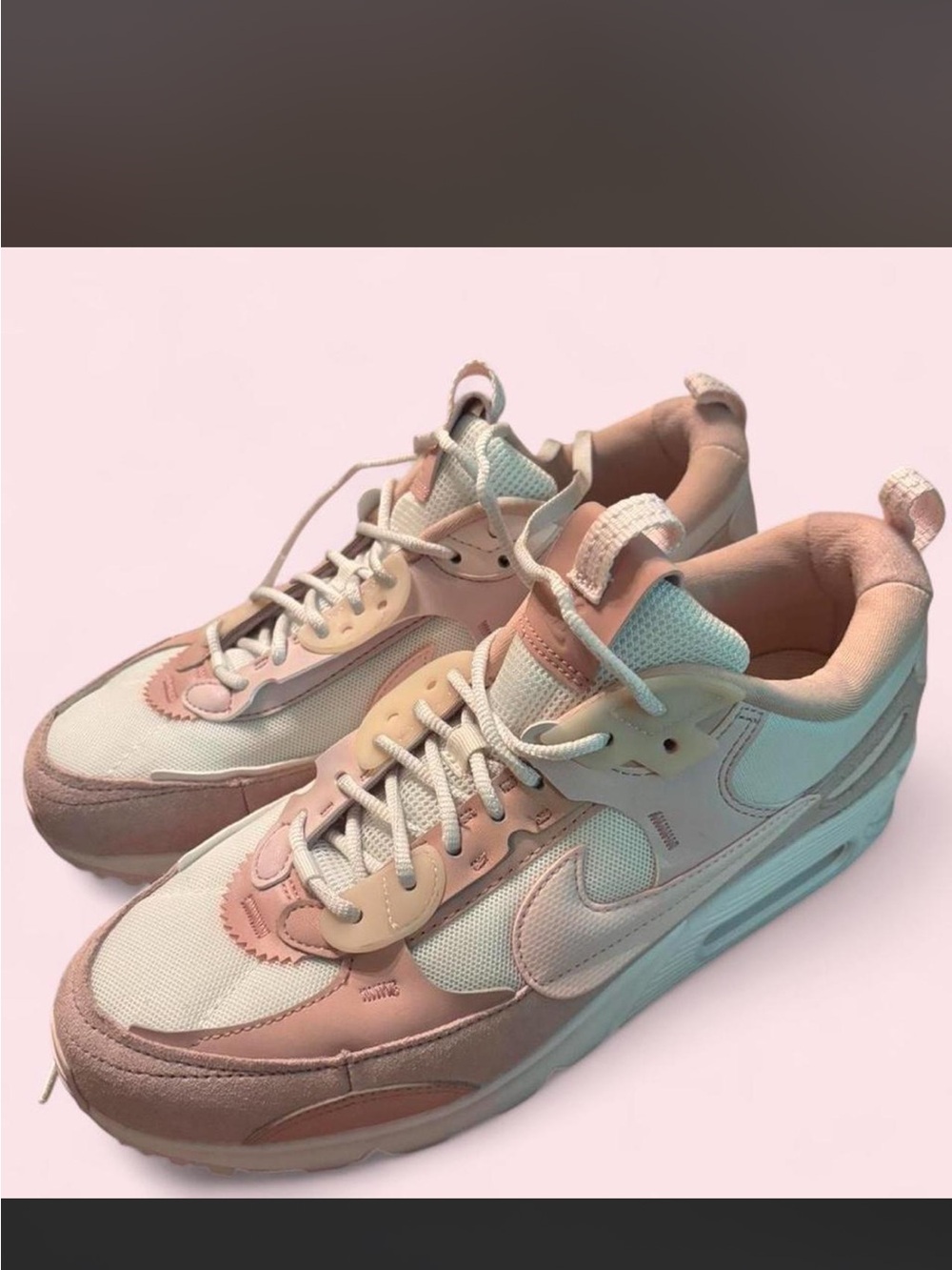Nike Women’s Pink & Cream Low-Top Sneakers with Blush Accents